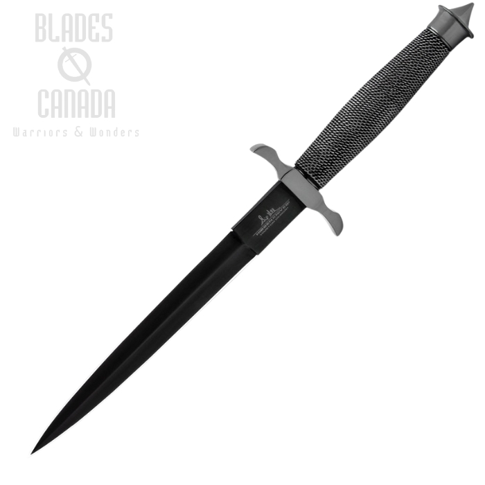 Gil Hibben Black Shadow Dagger, w/Black Leather Sheath, GH441B